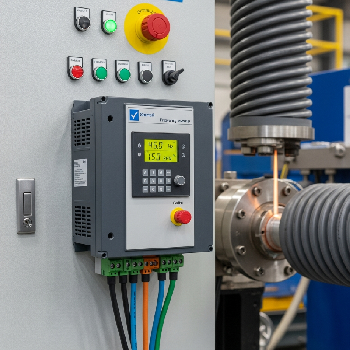  Điều Khiển Đồng Bộ: Máy Biến Tần 3 Pha Tối Ưu Tốc Độ Đùn Ép Ống Nhựa Xoắn HDPE

Sản xuất ống nhựa xoắn HDPE – sản phẩm chiến lược trong lĩnh vực bảo vệ cáp điện và cáp quang – đòi hỏi sự đồng bộ tốc độ và kiểm soát nhiệt độ/áp suất chính xác. Dây chuyền sản xuất này bao